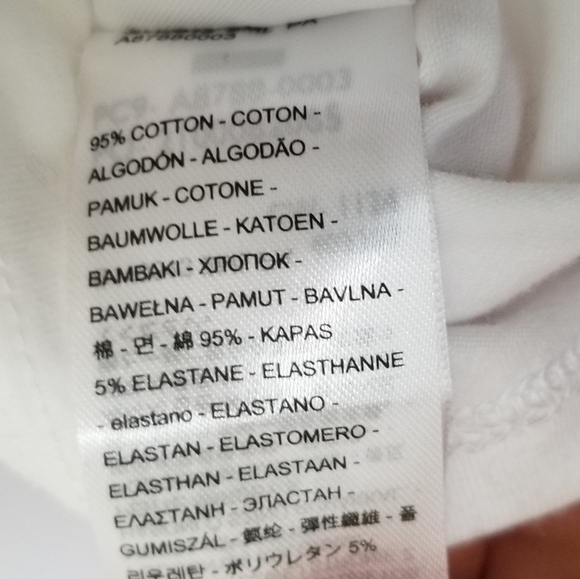 NWT Levi's White Slim Fit Long Sleeve Top Size Medium - Picture 7 of 7